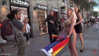 Steve Holmes – Tina Kay – Sienna Day – Busty Blonde Sienna Day Disgraced Fully Nude on Dirty Public Streets