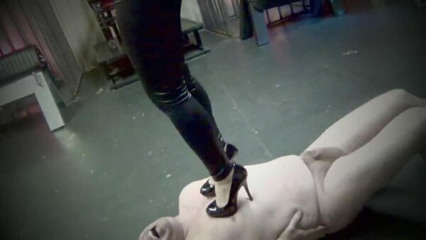 DomNation – YOUR ATTITUDE JUST EARNED YOU A TRAMPLING AND A BULLWHIPPING. Starring Mistress Bella Blackheart