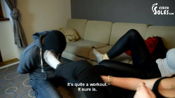 Czech Soles – Two goddesses beating, kicking and humiliating a slave – Part 2