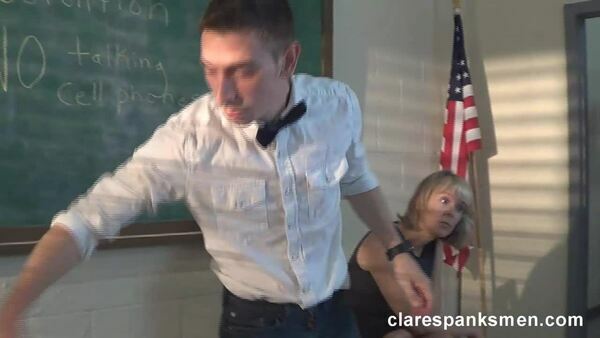 Clare Spanks Men – Teacher Clare Spanks Naughty Students in Detention. Starring Cleare Fonda, April Snow and Judy Jolie