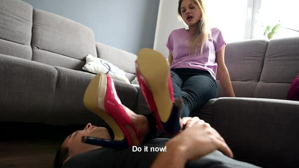 Czech Soles – Bratty step-sister forced foot worship. Starring Megan