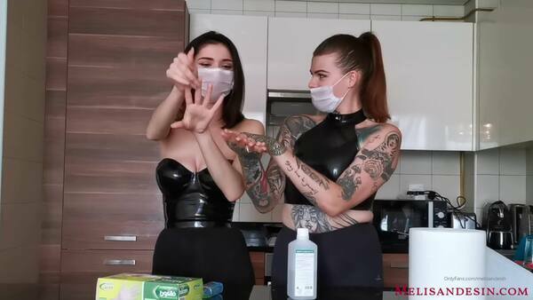 Miss Melisande Sin, Dominatrix Katharina starring in video ‘How to Sanitize your Hands’