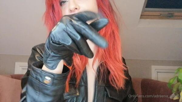 Mistress Adreena — Adreena Angela — Leather Boiler Suit And GlovesEspecially For Glovepup