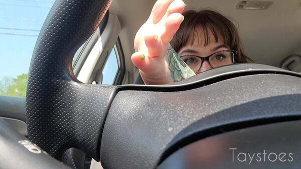 TaysToes — Feet on Steering Wheel