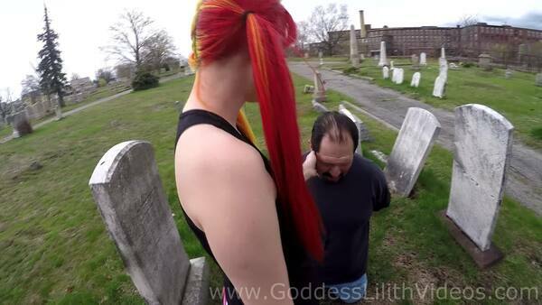 Goddess Lilith — PUBLIC OUTDOOR slapping