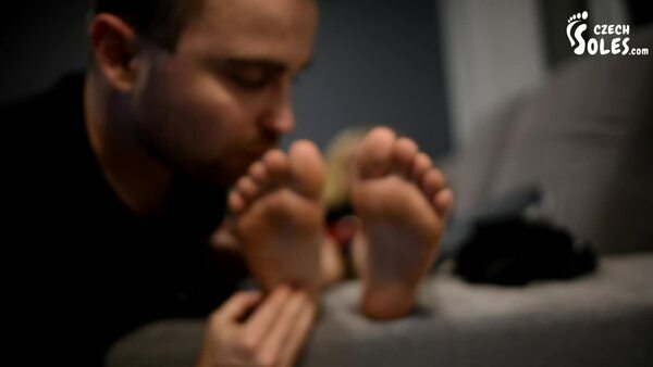Czech Soles — Begging at Dark Ladys feet for his life