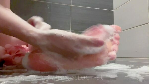 Mistress Lucifer — Come Scrub My Legs And Feet With Me — THE CHURCH OF LUCYFER