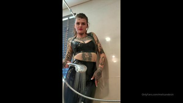 Miss Melisande Sin — Latex Shower Video With A Special Bonus — Exclusive To My Fans — SIN SISTERS